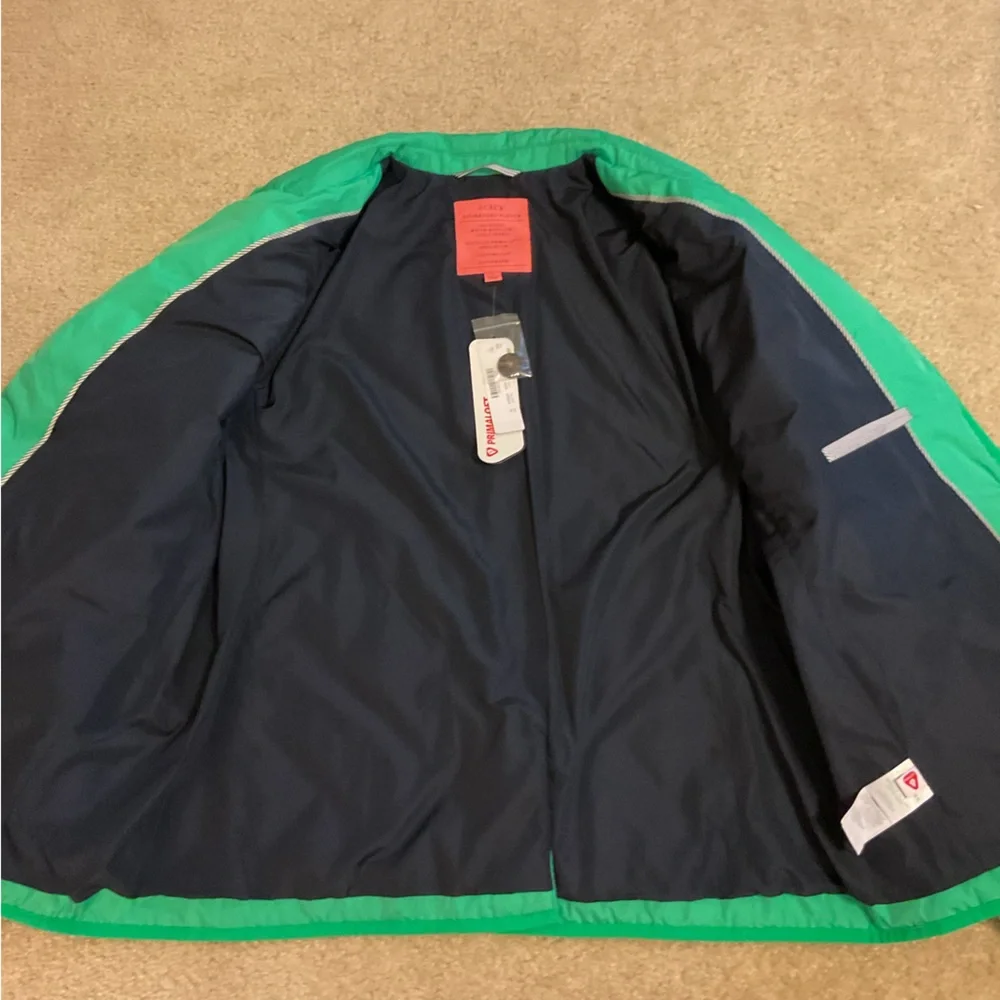 J. Crew Green Signature Water-Repellent Puffer Primaloft Lightweight Recycled XL - Picture 10 of 16
